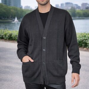 Marks & Spencer Wool Blend Classic Cardigan Unisex Made in Italy